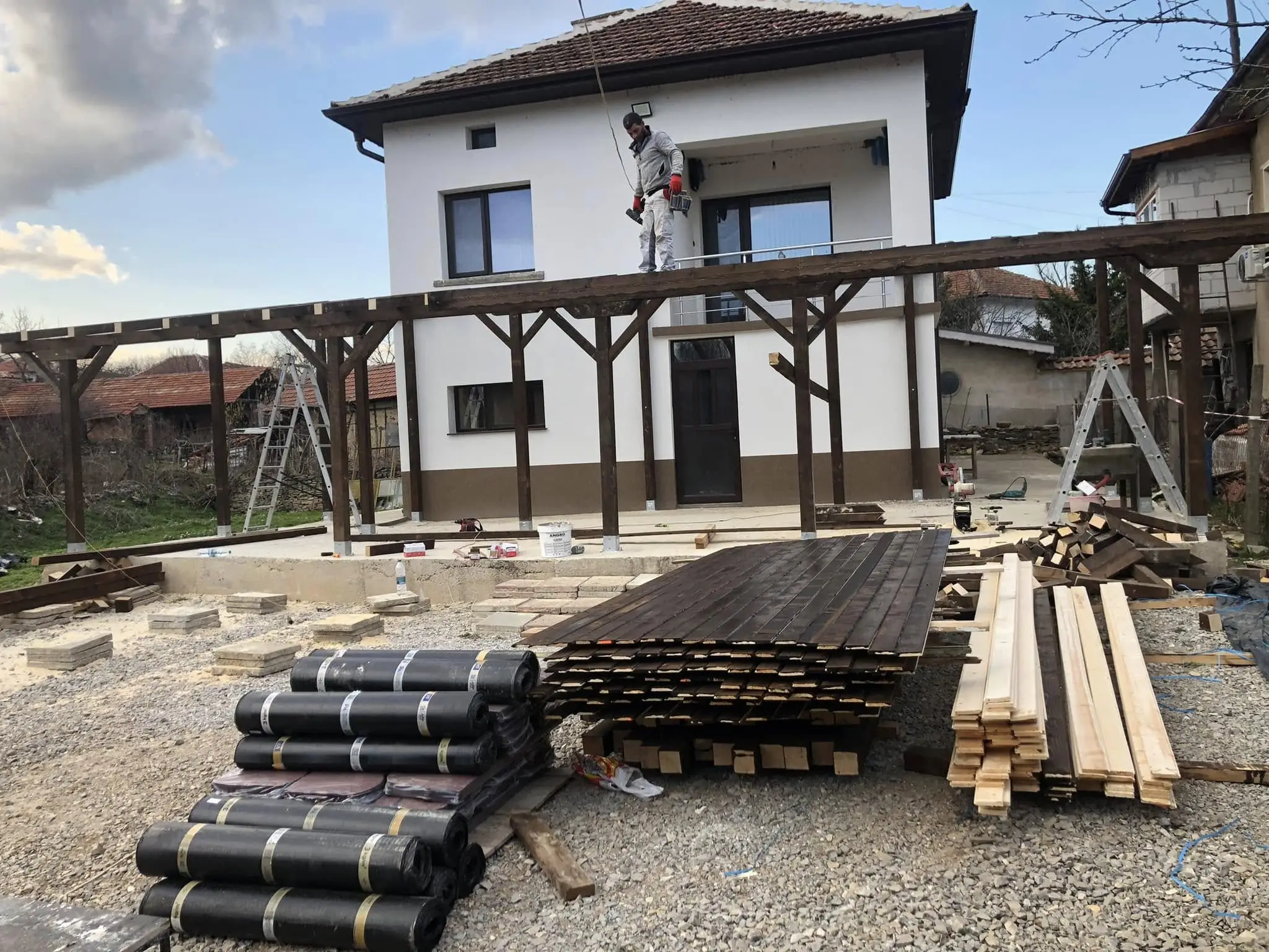 Izgrajdane veranda el instalatsiq osvetlenie 2